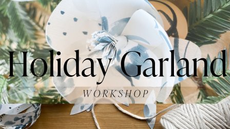 Create a Holiday Paper Flower Garland