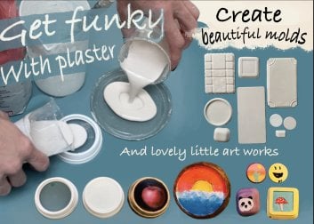 Get funky with plaster and create beautiful molds and little art works