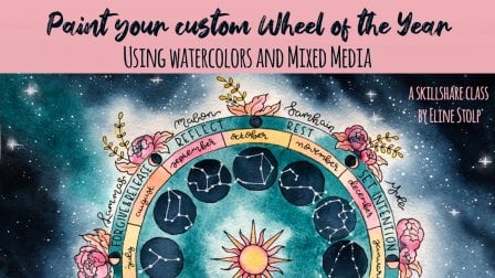 Create the Wheel of the Year in Watercolors