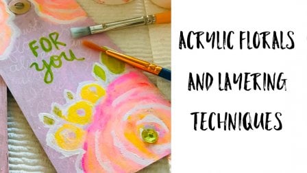 Técnicas de pintura acrílica para flores y capas
