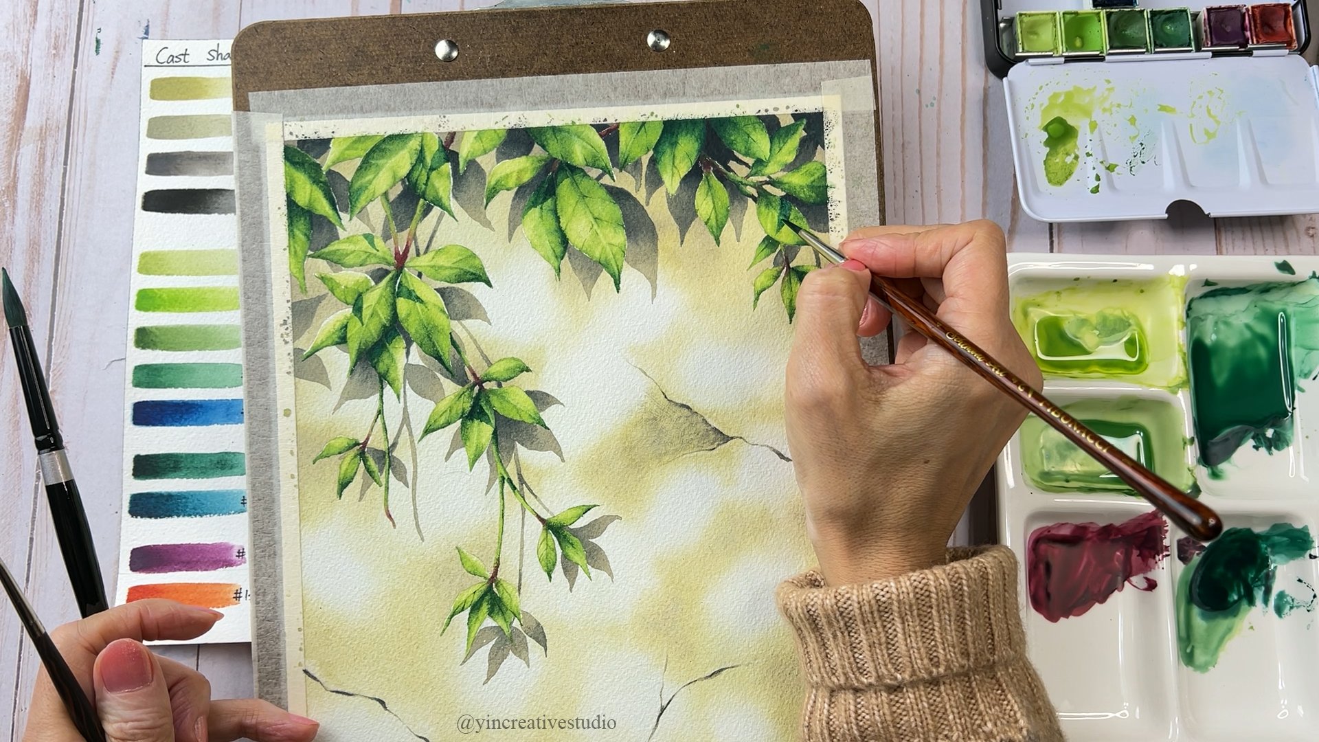 The Illusion of Depth: How to Create Realistic Shadows with Watercolors, YU-YIN LIN