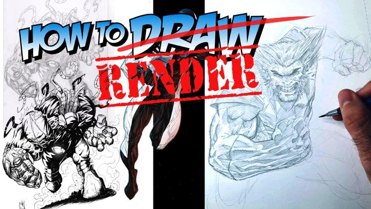 How To RENDER Comics - shading, inking, and coloring!, Ed Foychuk