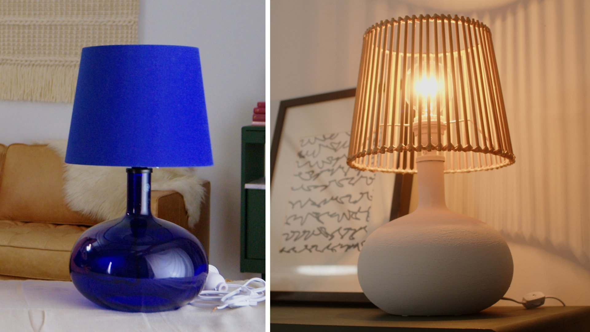 Voici comment fabriquer une lampe originale avec le recyclage de