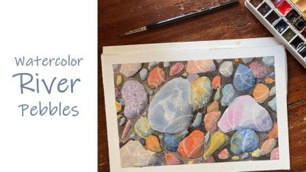 River Stones Colored Pencil Project Digital Download