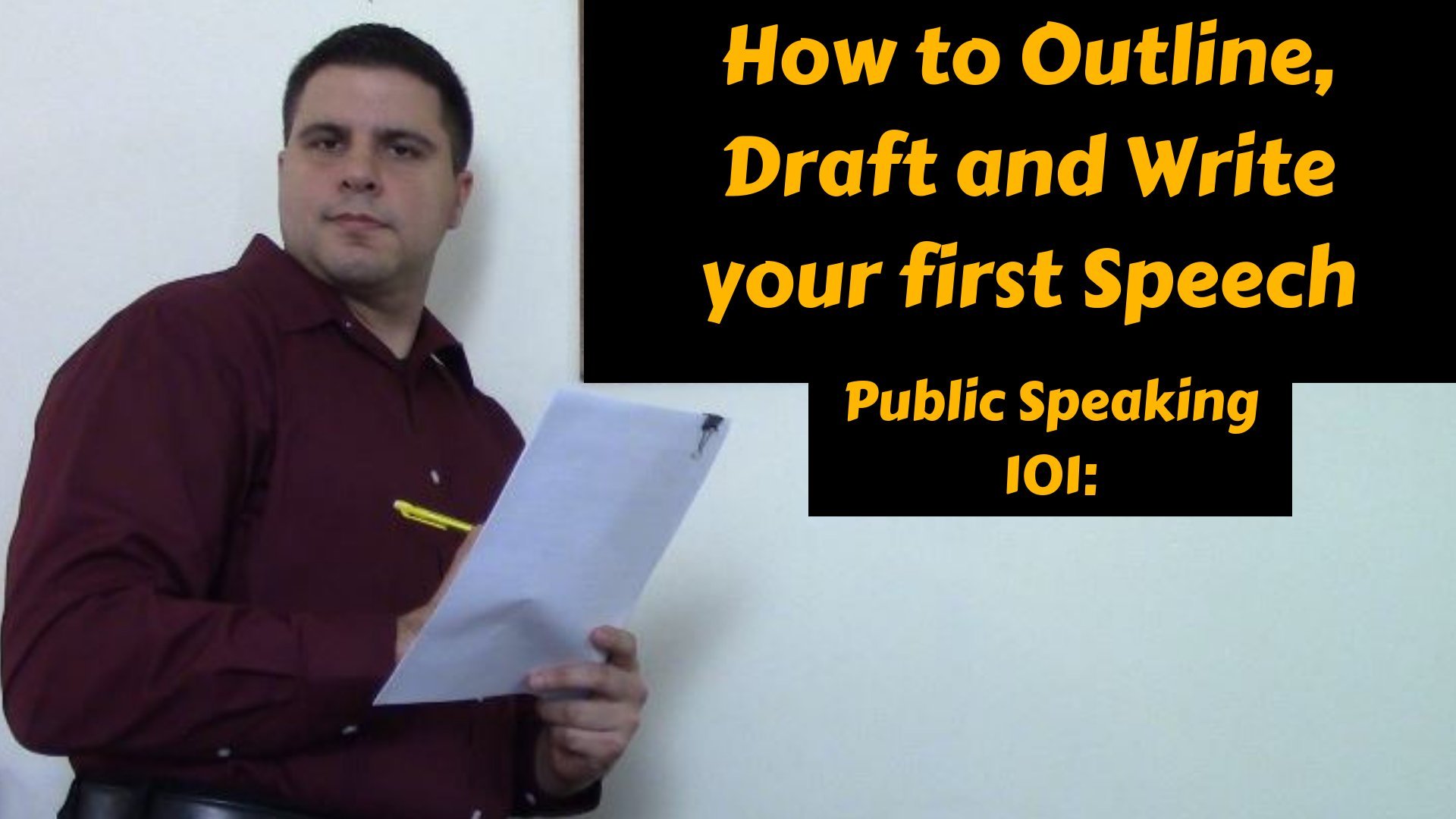 how to write a public forum speech