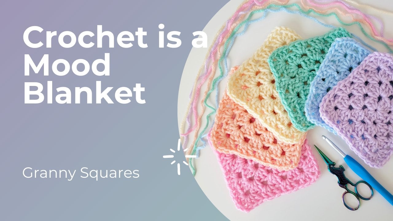 Block my crochet smiley face squares with me! Releasing the pattern fo