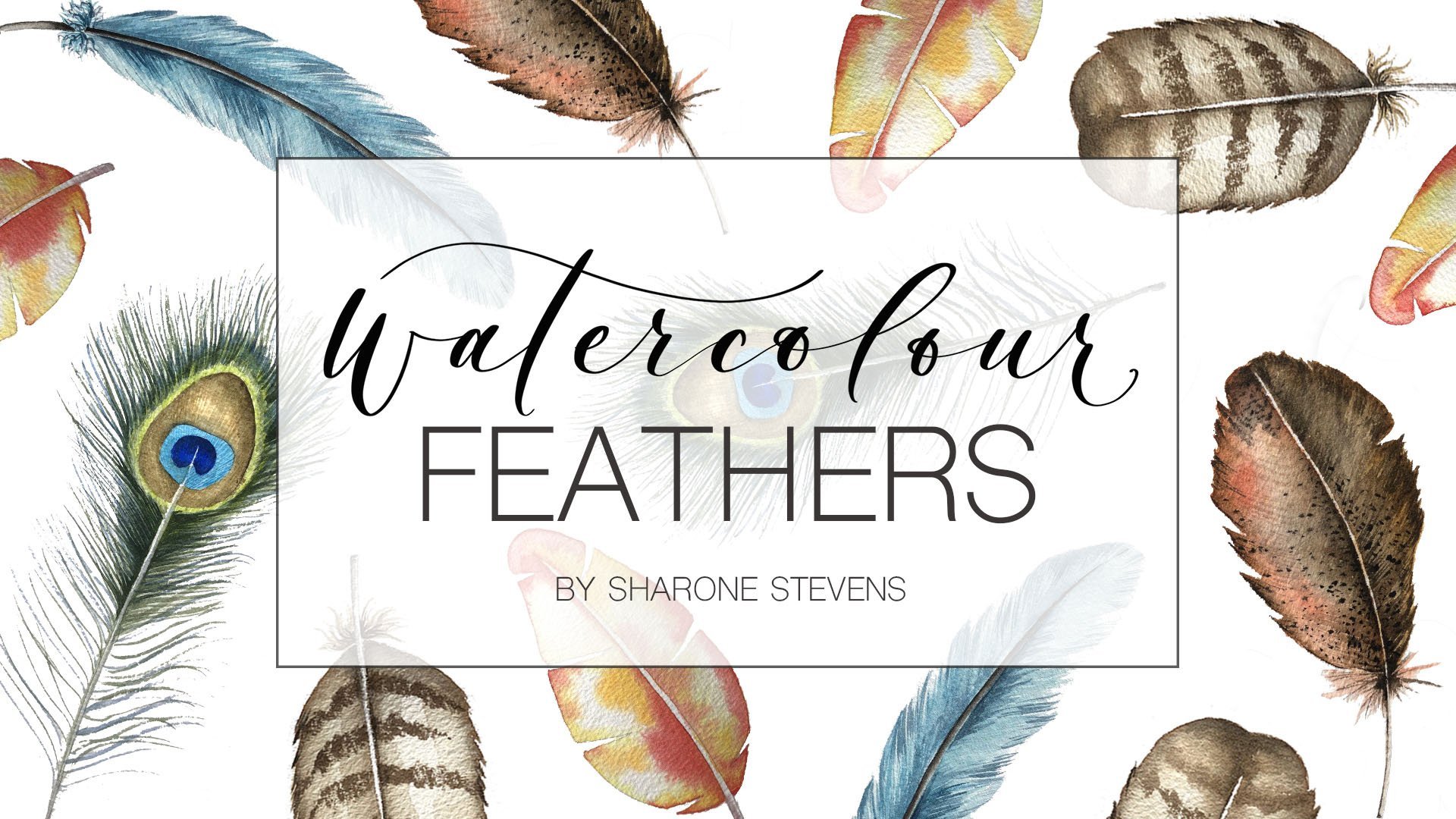 Watercolor Feathers Hot Pressed and Rough Watercolor Paper Painting  Demonstration 