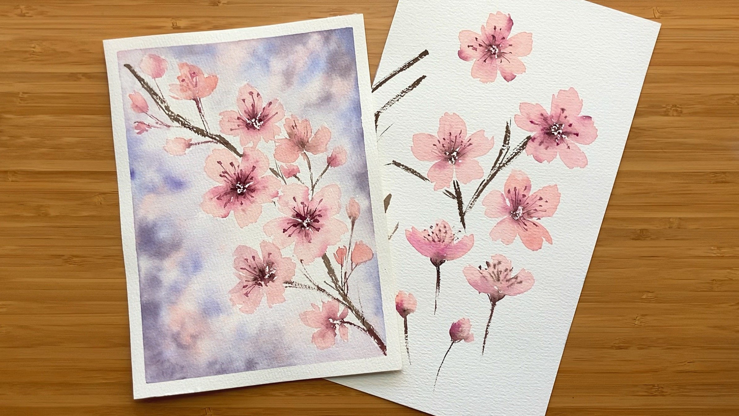 Watercolor & Cherry Blossoms, Video