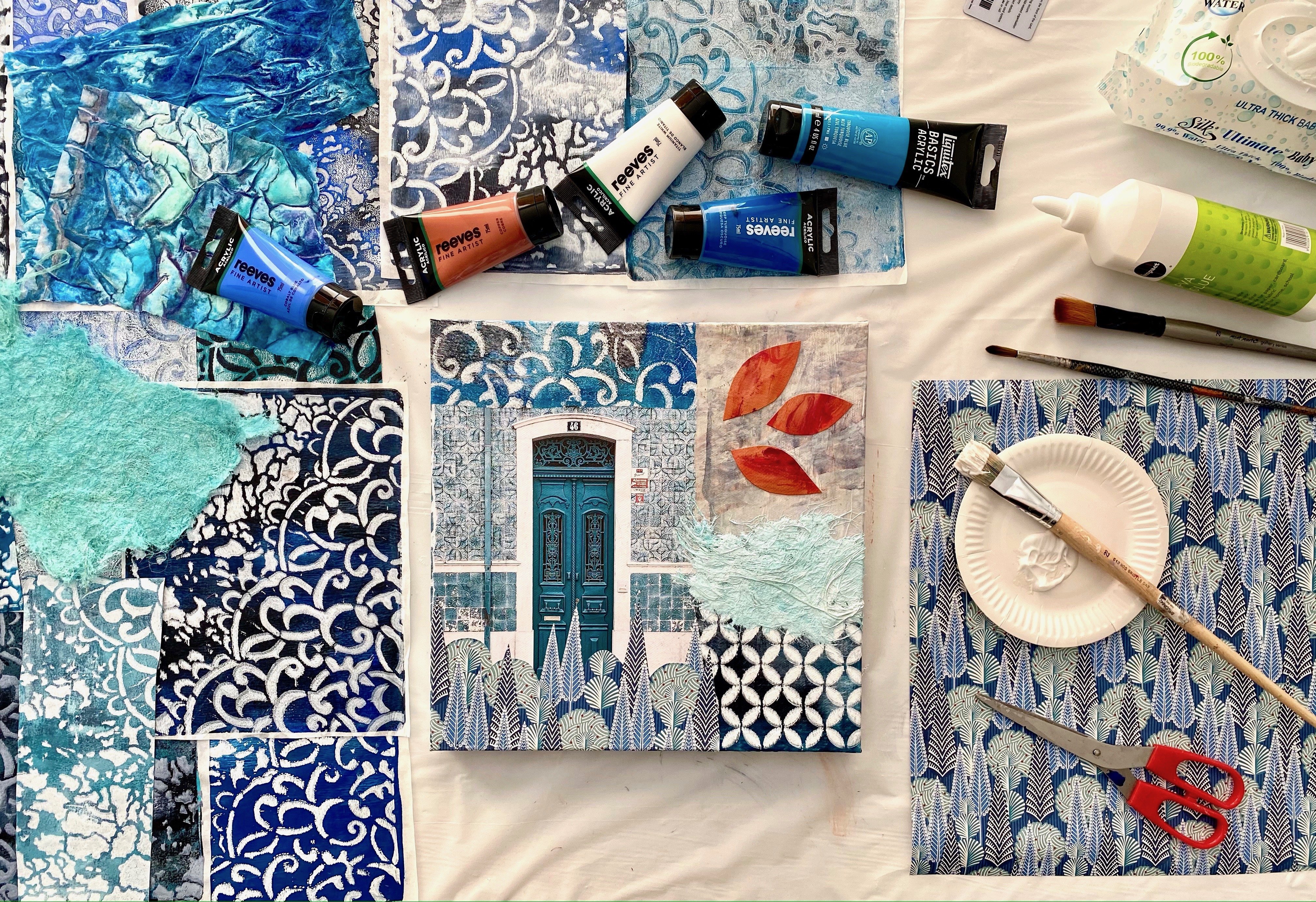 Gelli Plate Meets Fine Art - Monoprinting Ideas for Art Lovers