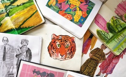 A Week of Sketchbook Illustration: Break Free from Style in Gouache, Graphite, and More!