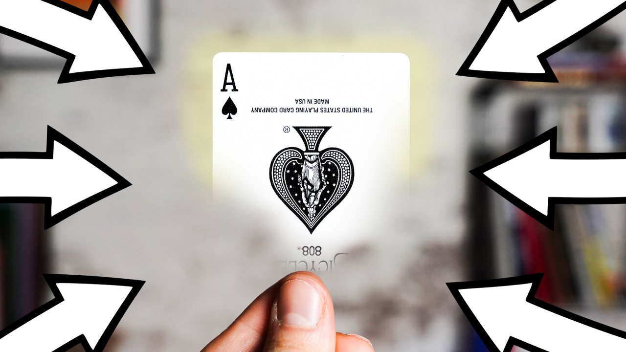 Bicycle Magic Spielkarten – 54 Karten, Weißer Rücken, Standard-Pokerformat