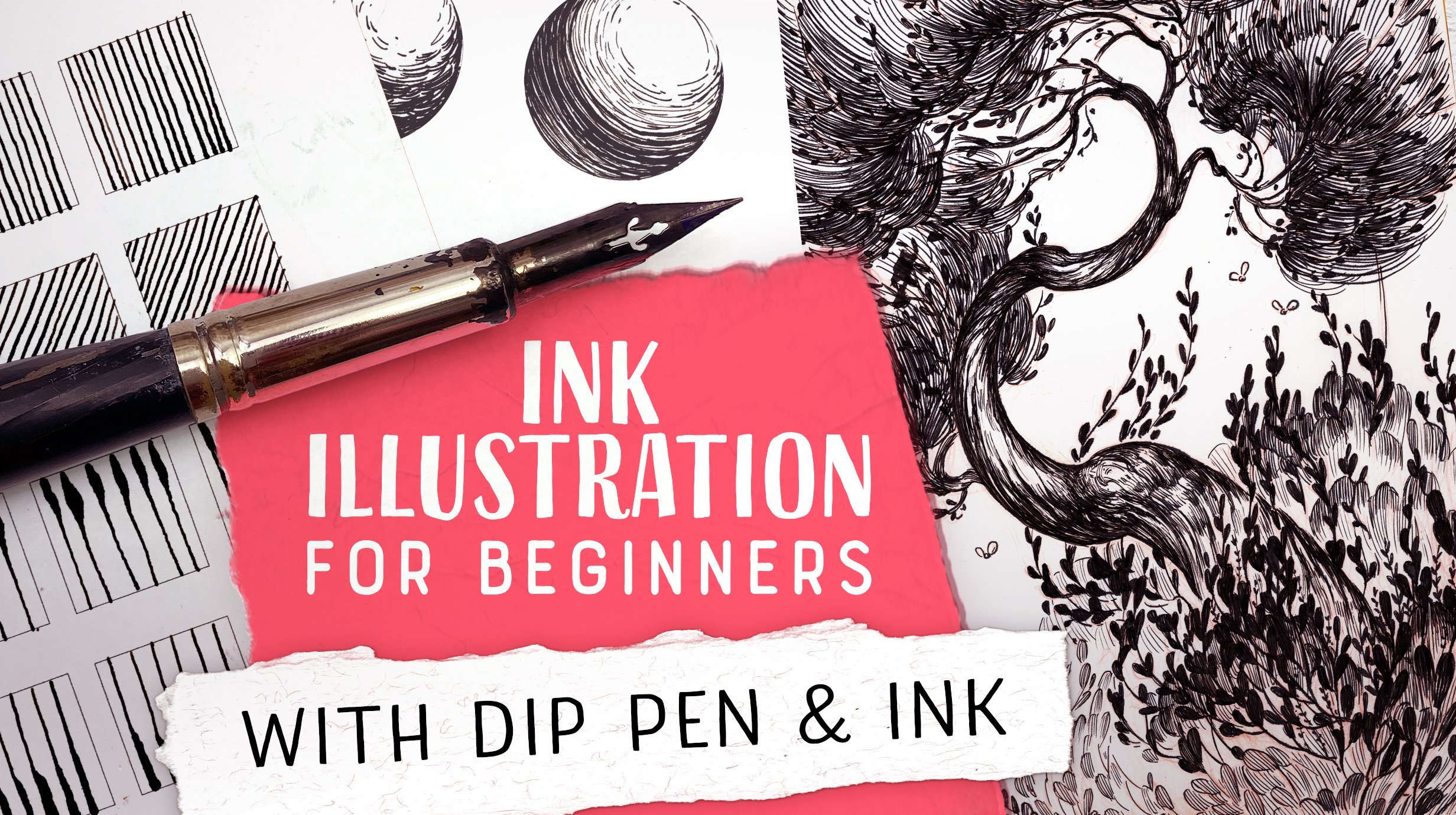 How to use a dip pen 