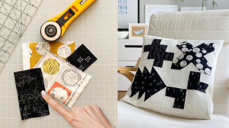 Patchwork- und Quilting-Grundlagen: Nähe ein ganz persönliches Kissen