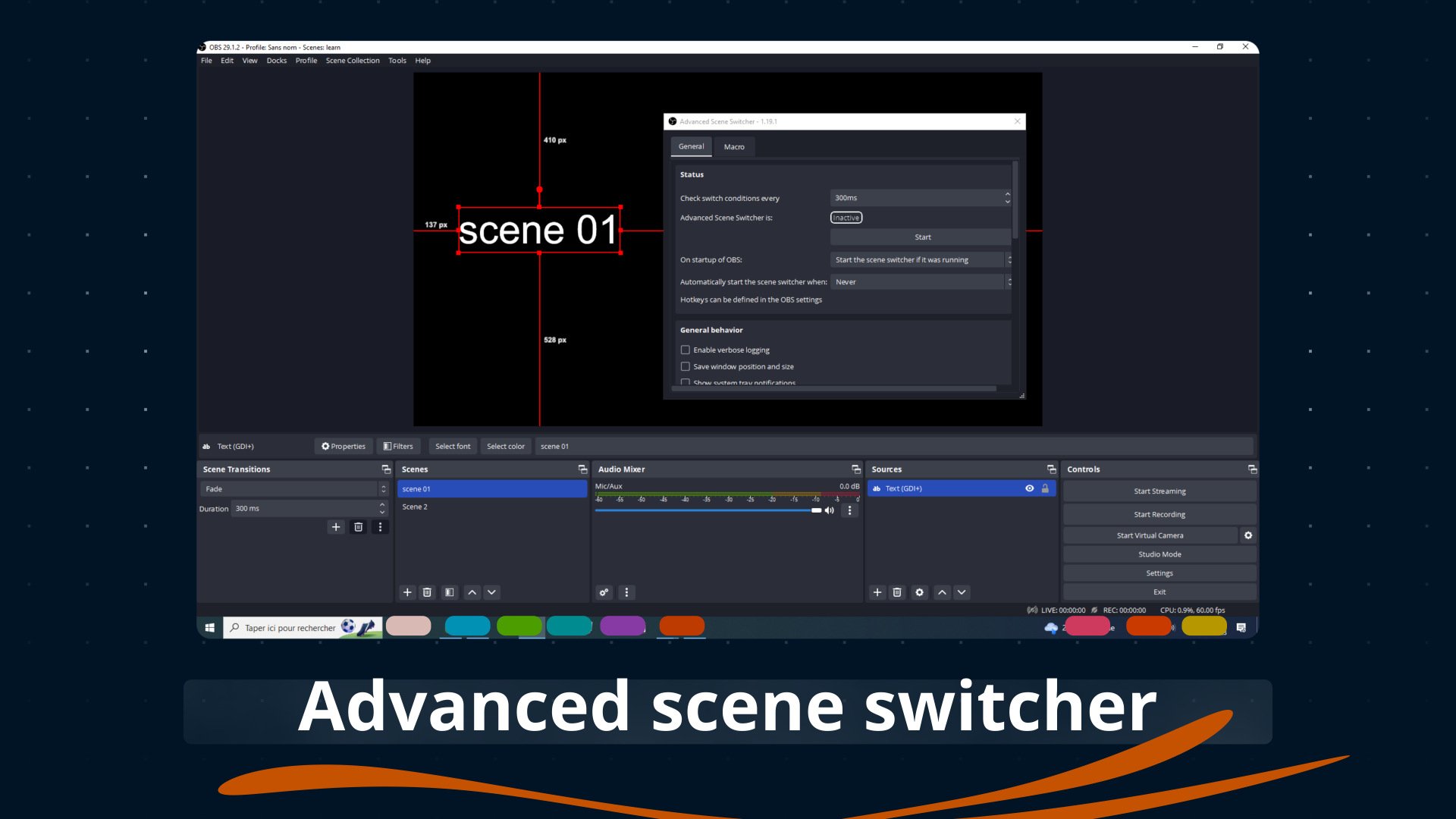 obs Advanced Scene Switcher plugin 1. 19. 1 Issam Khemiri Skillshare
