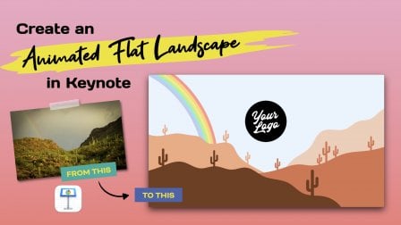 Create an Animated Flat Landscape Video Intro (with a Logo) in Keynote