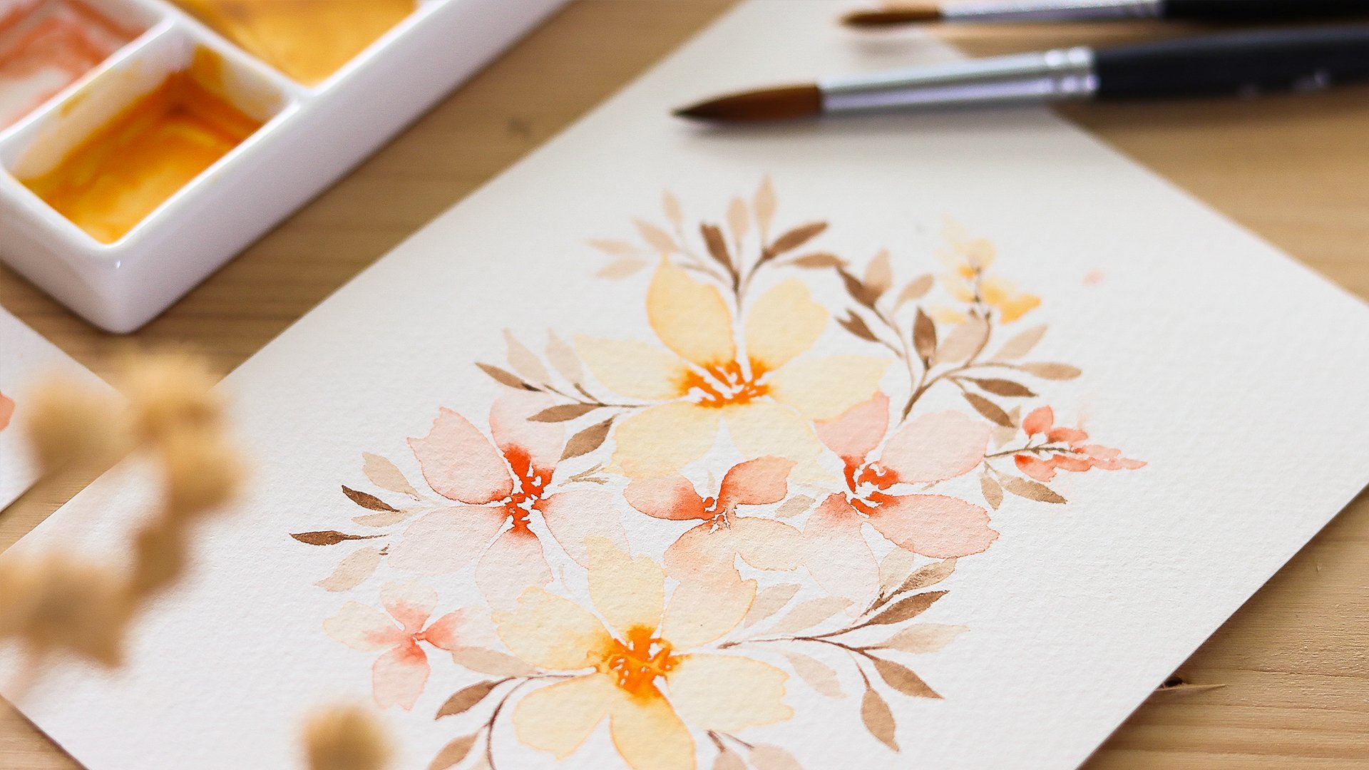 How to paint watercolor flowers for beginners – Step by step - Watercolor  Affair