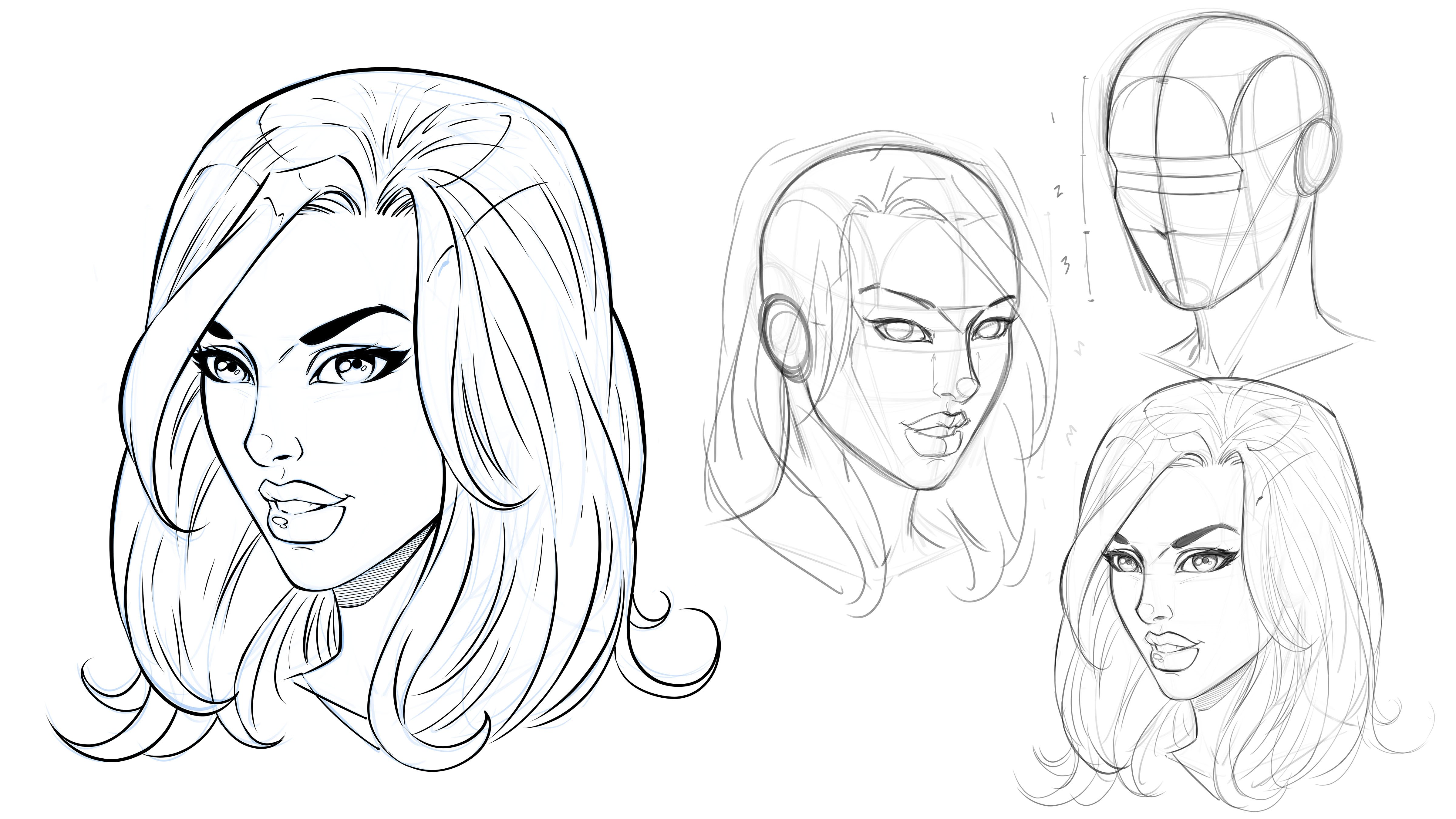 How To Draw Female Face Comic Style : Fundamentals Tutsplus Distances ...