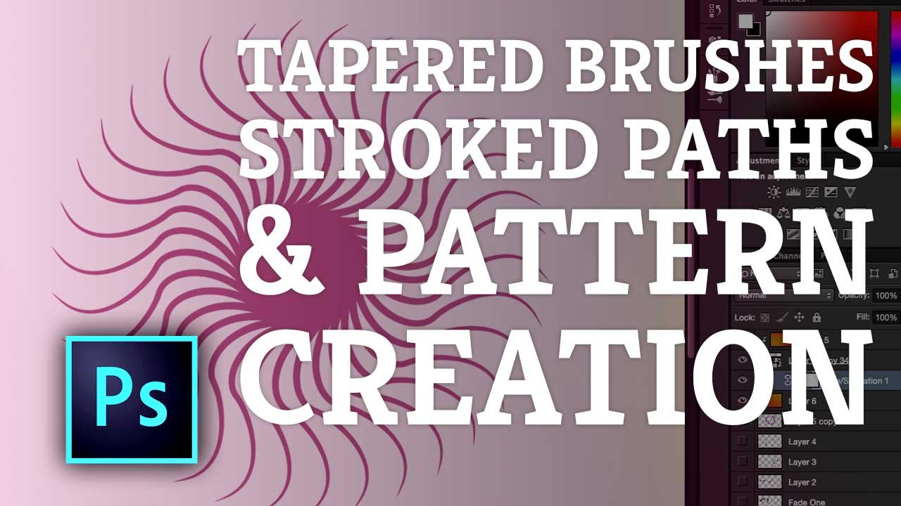 Cool Tapered Brush Effect using Stroked Paths to Create