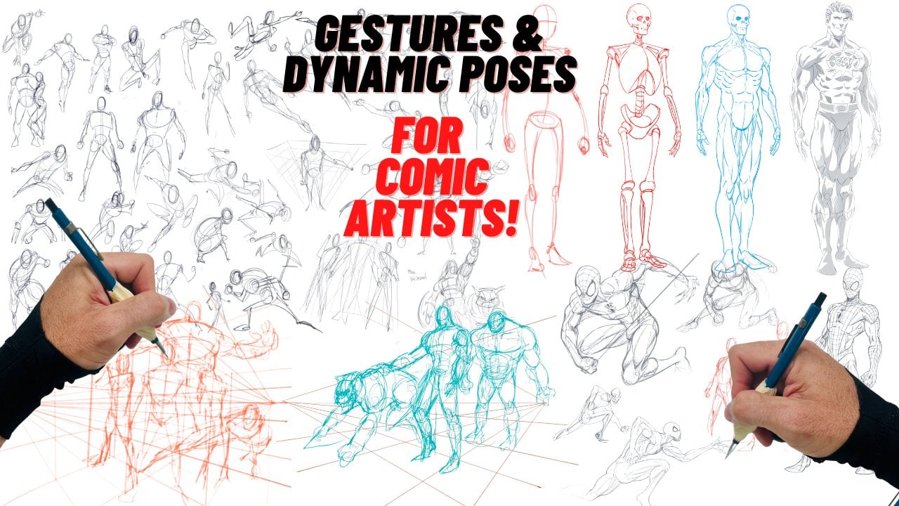 Desenhando personagens com poses dinâmicas passo a passo – Blog da AreaE