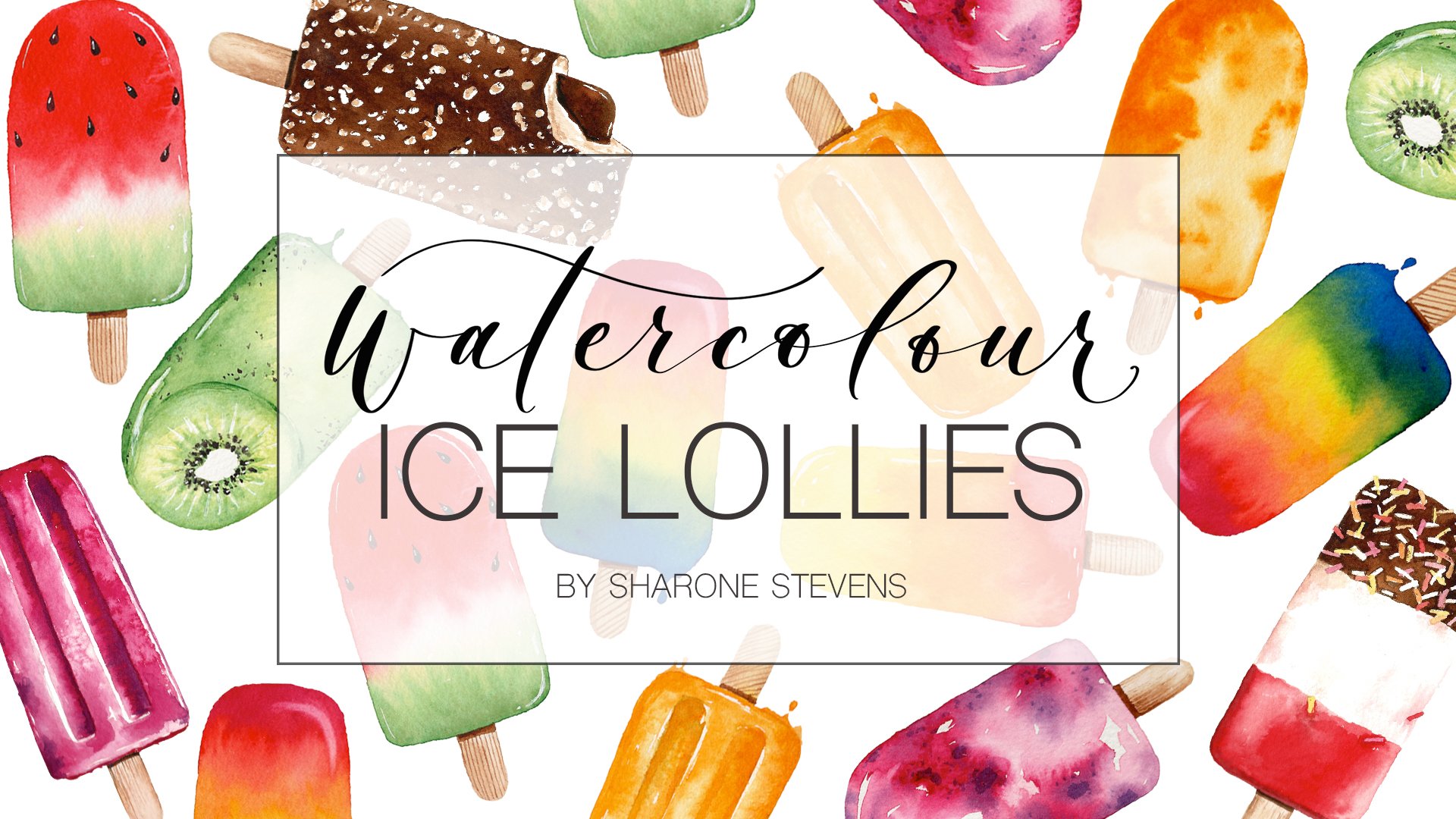 Fun Watercolour Techniques How To Paint Ice Lollies Sharone Stevens Skillshare