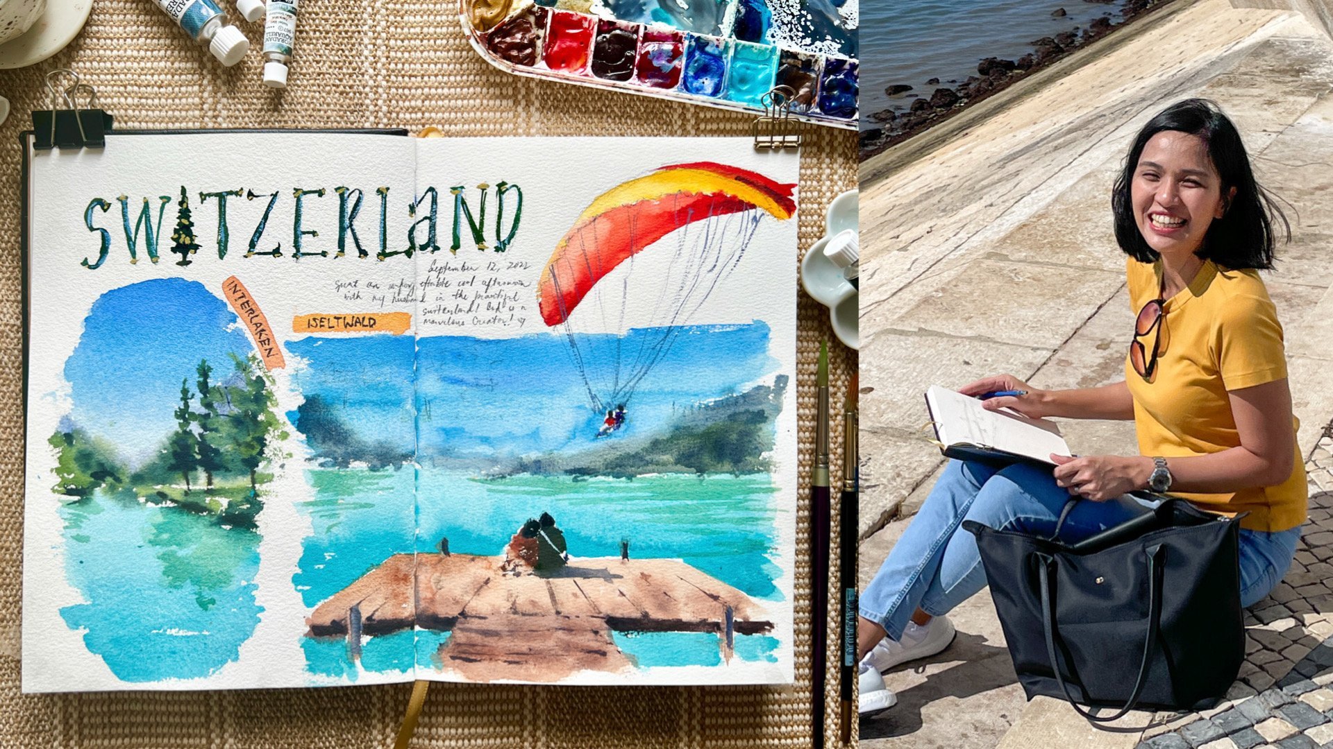 Watercolor Art Travel Kit & Sketchbook Tour 