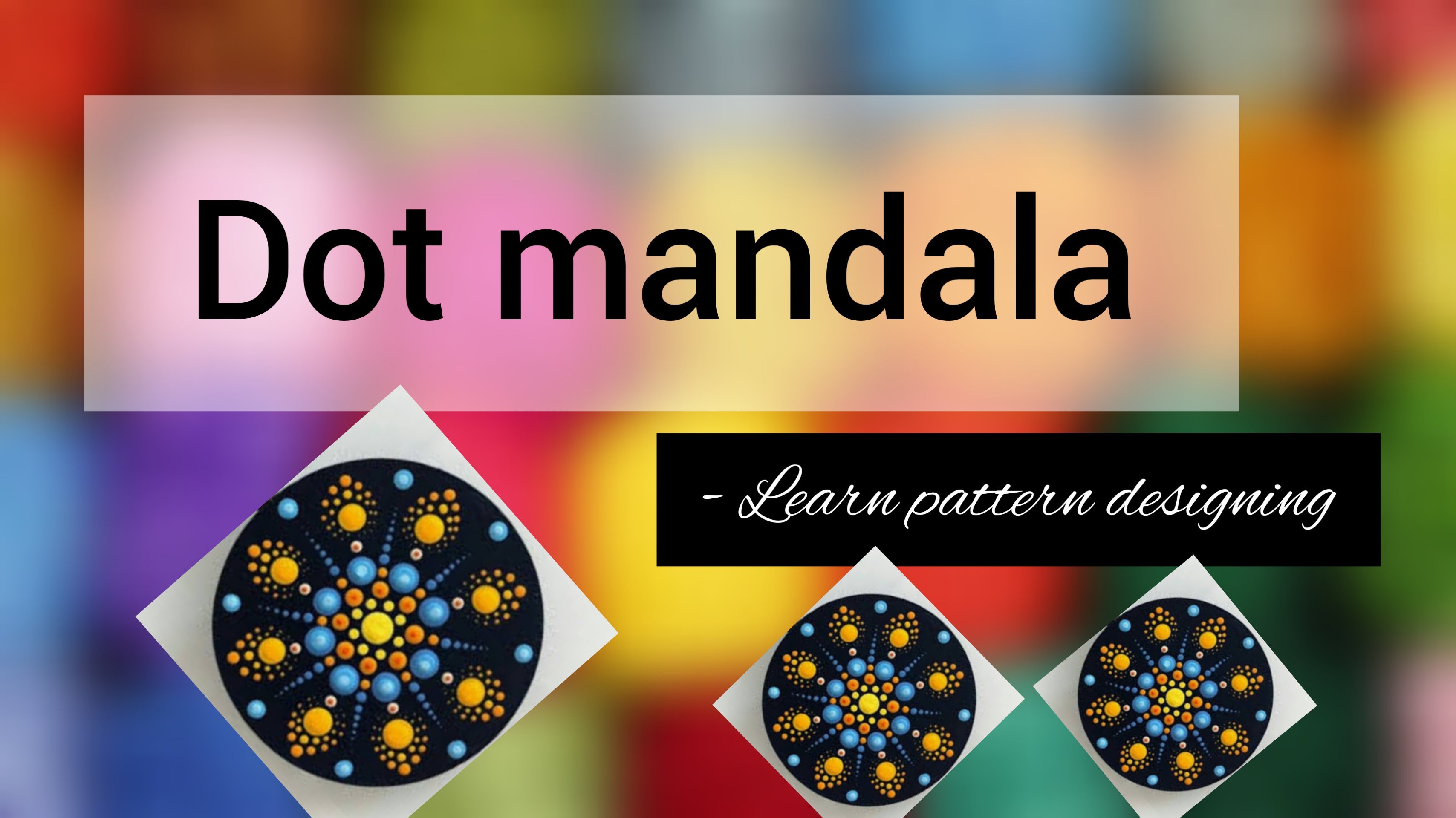 Dotting Tools for dot mandala painting - BEGINNER level intro 