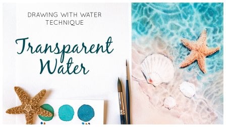 Peinture avec l'eau transparente