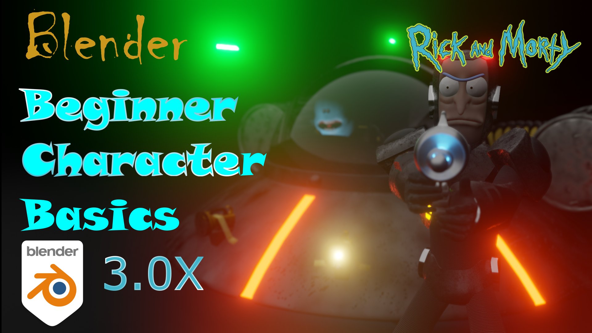 Blender Beginner Character Basics Rick from Rick and Morty EduCraft