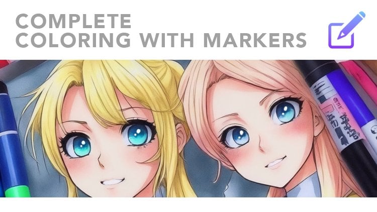 Manga Artists Copic Marker Coloring Techniques: Learn How to Blend, Mix and Layer Color Like a Pro [Book]