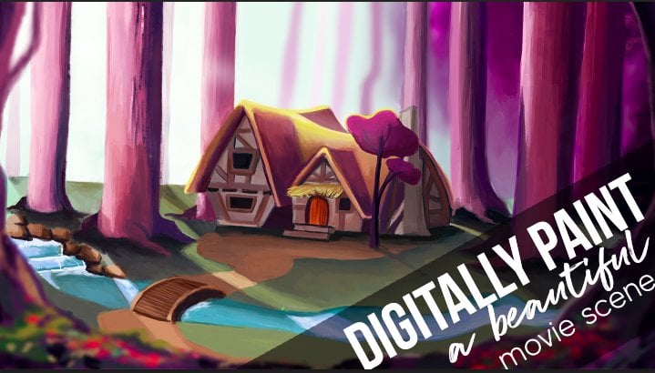 Digital Painting: Create a Concept Scene from a Movie or Imagination 