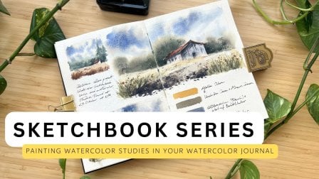 Skizzenbuch-Serie: Aquarellieren von Landschaftsstudien in deinem Aquarelltagebuch