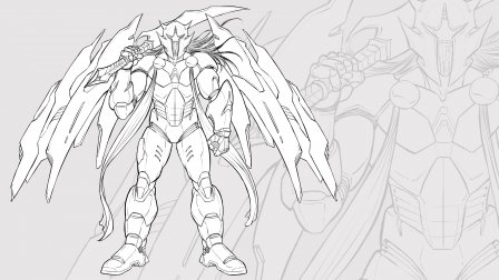 How To Draw Cool Character Designs Mech Warrior Robert