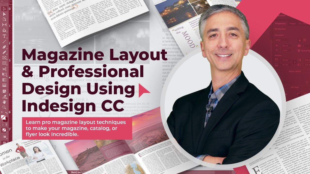 Layout de revistas e design profissional usando Indesign CC