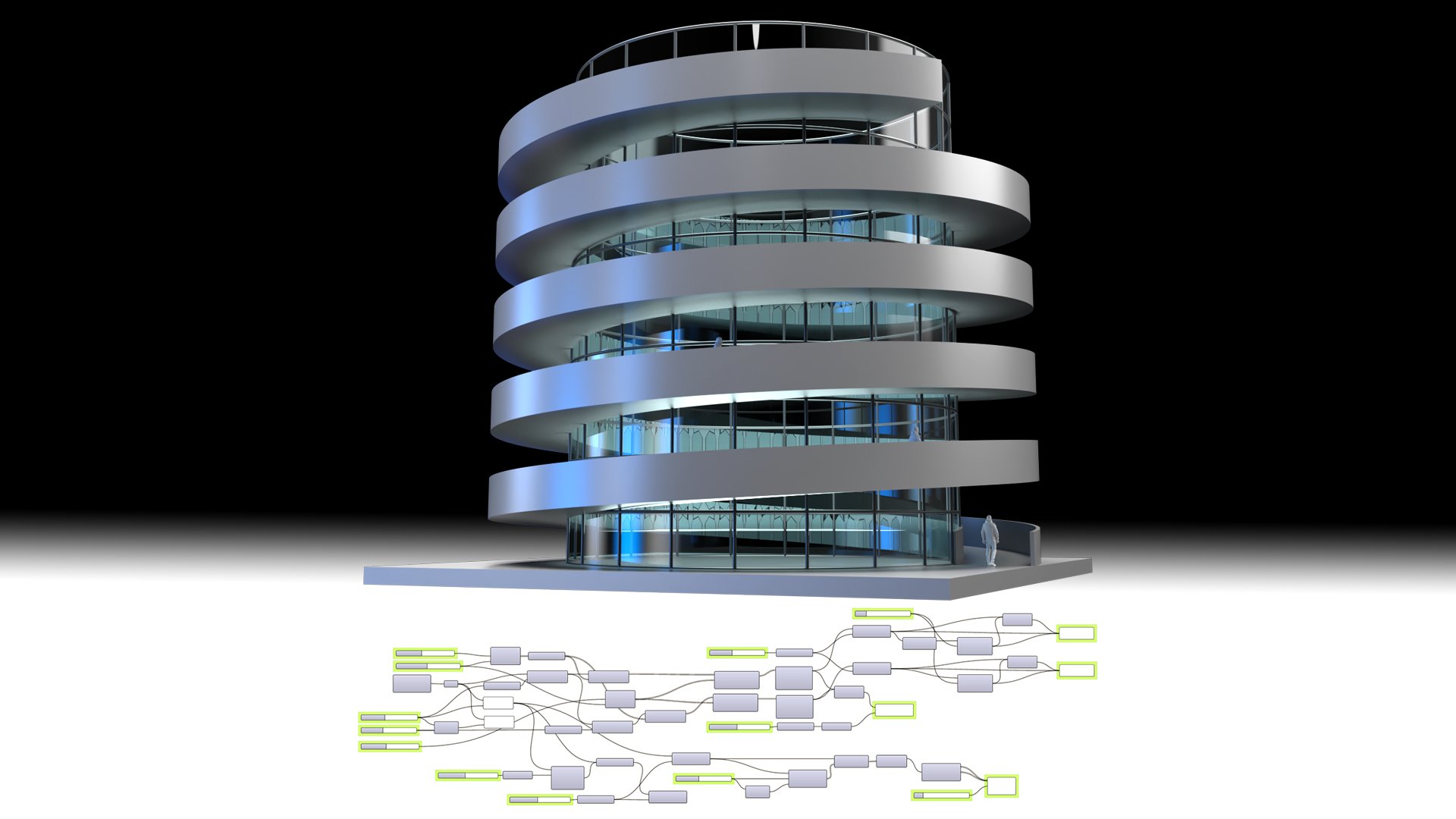 Spiral Ramp and Building Rhino & Course DCO Graphicstudio