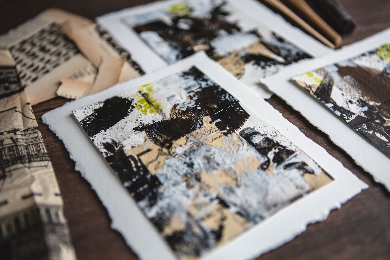 How to Make Your Own Collage Papers (and get out of a creative rut