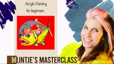 Acrylic painting for beginners: Join me in making this lovely fish.