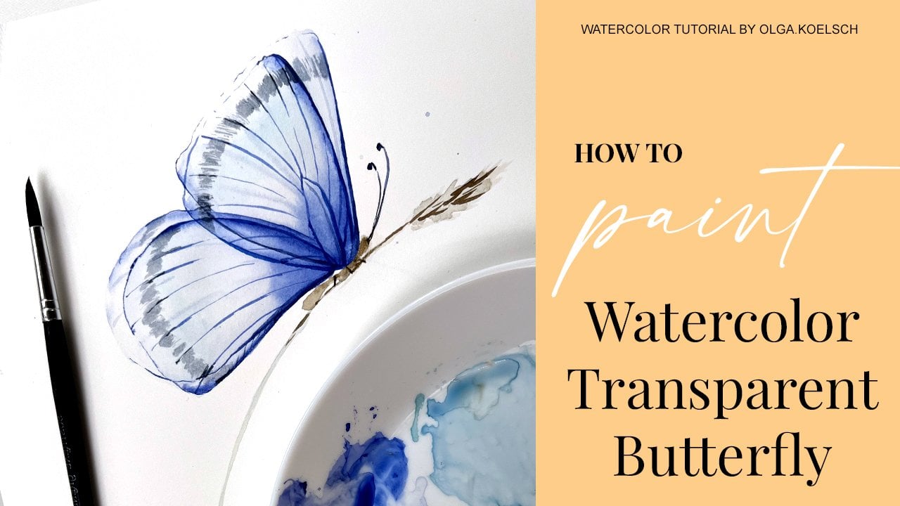 How to Paint a Watercolor Butterfly - A Watercolor Butterfly Tutorial