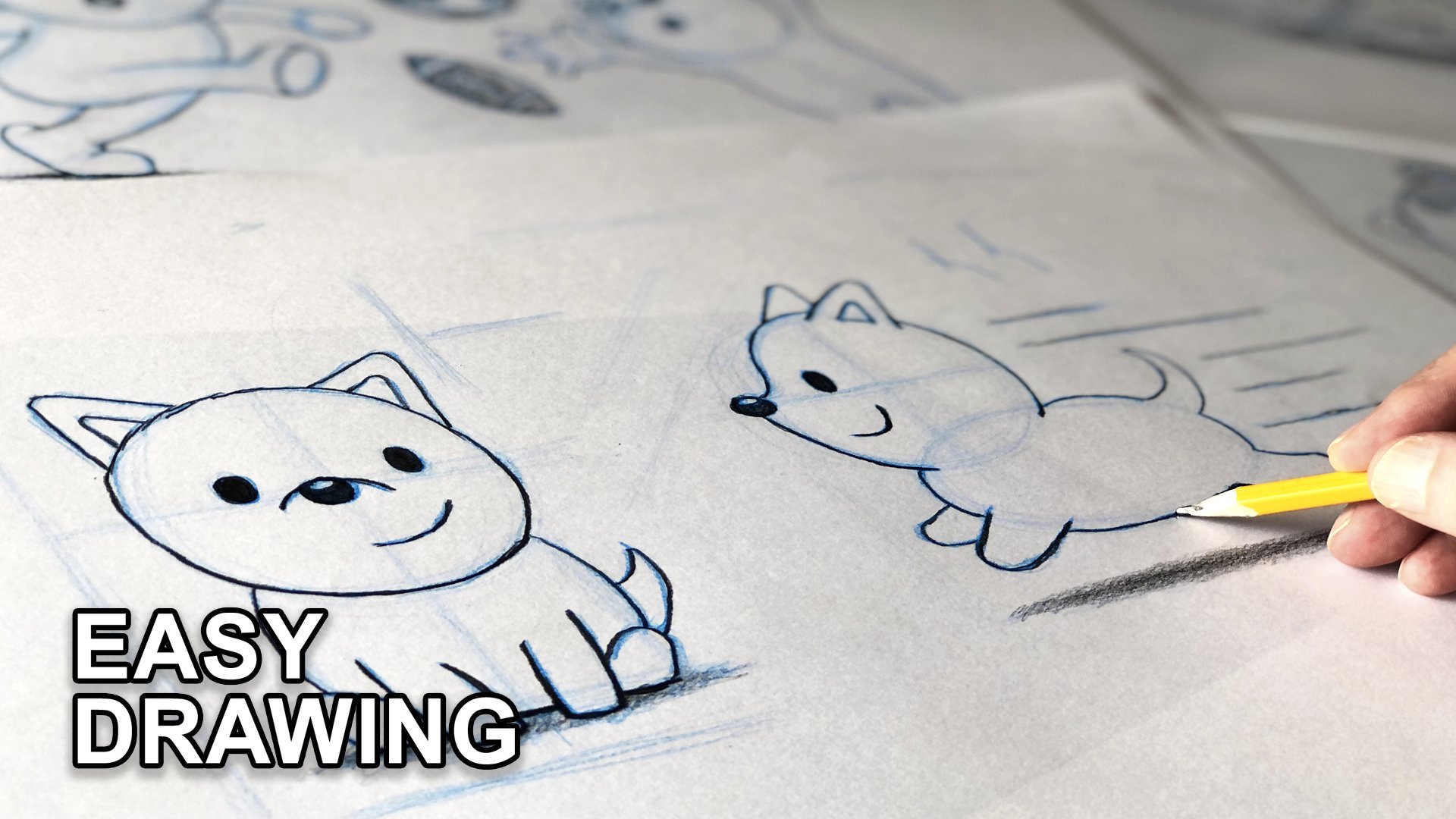 Como desenhar um coelhinho kawaii - Curso de Desenho - Eu que Desenhei