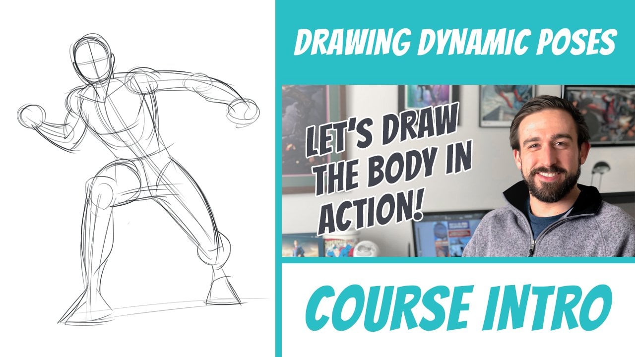 Drawing Dynamic Anime Pose Practice 