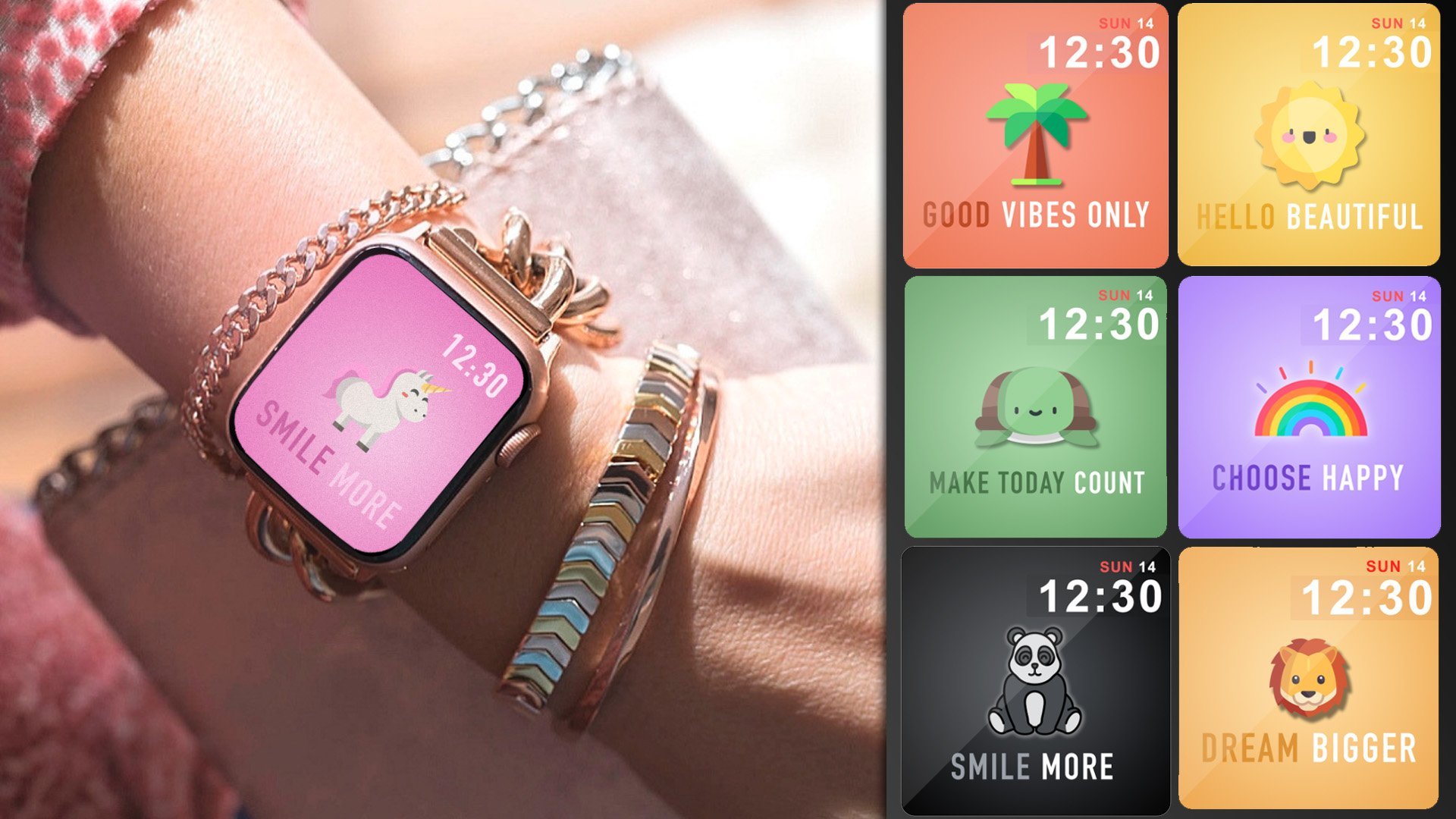 Crie mostradores personalizados do Apple Watch para combinar com