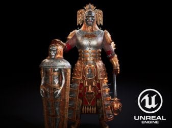 DESIGN AAA REALISTIC 3D MYTHIC GAME BOSS CHARACTER