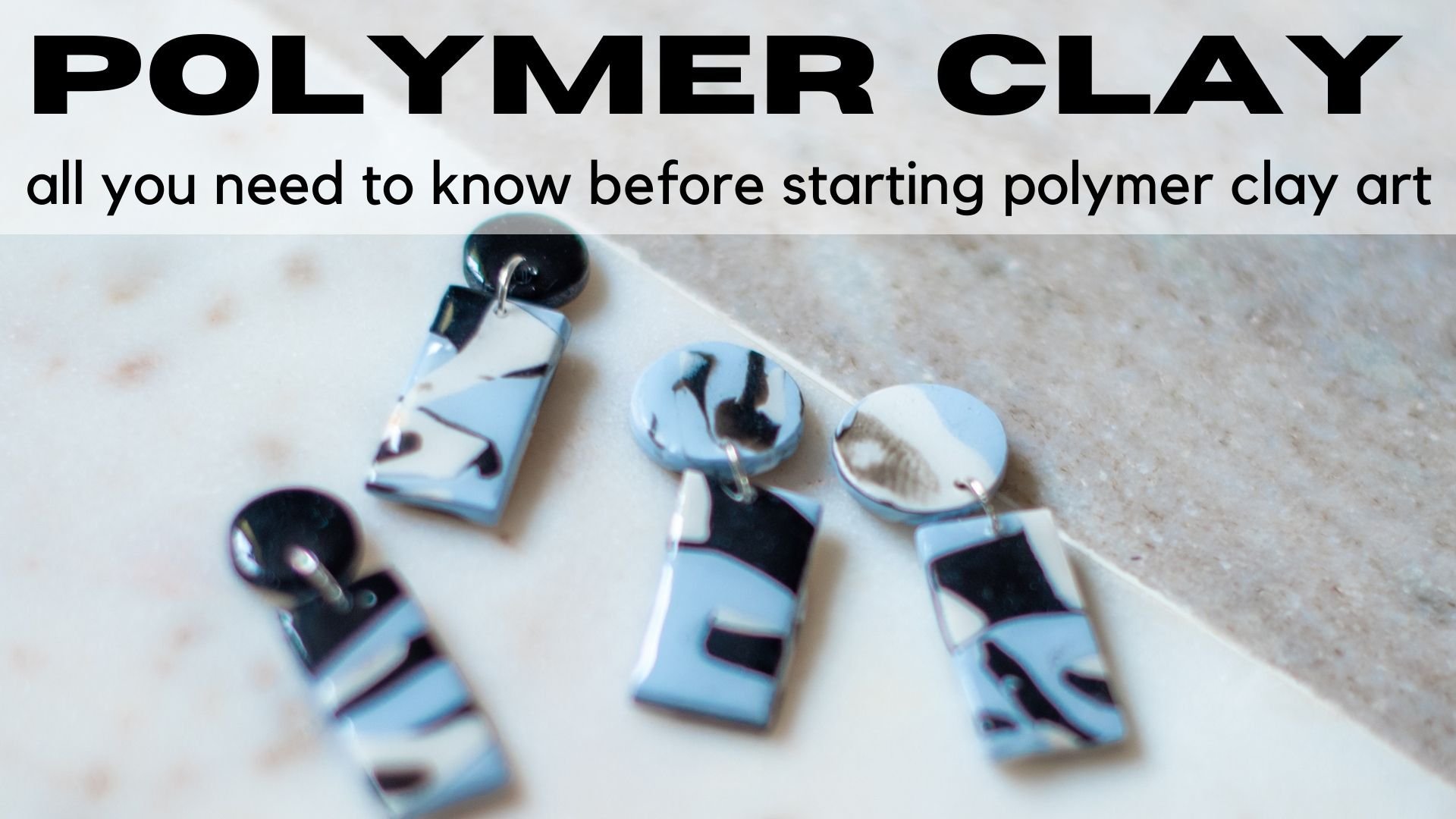 Polymer Clay Jewelry Making Beginner Workshop LIVE session + DIY