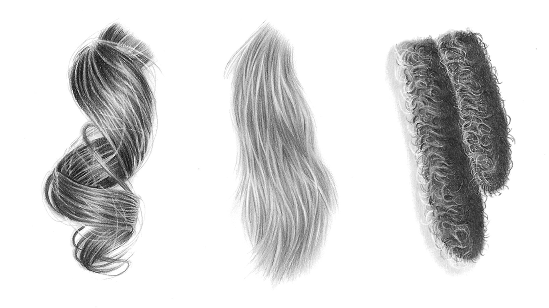 Cabelo desenho  Realistic hair drawing, How to draw hair, Realistic  drawings