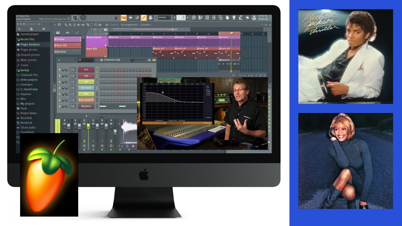 left) Fruity Loops screen shot (right) Spanner-based instrument