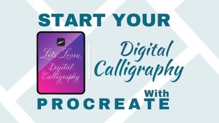 Beginnen Sie deine digitale Calligraphy auf Procreate