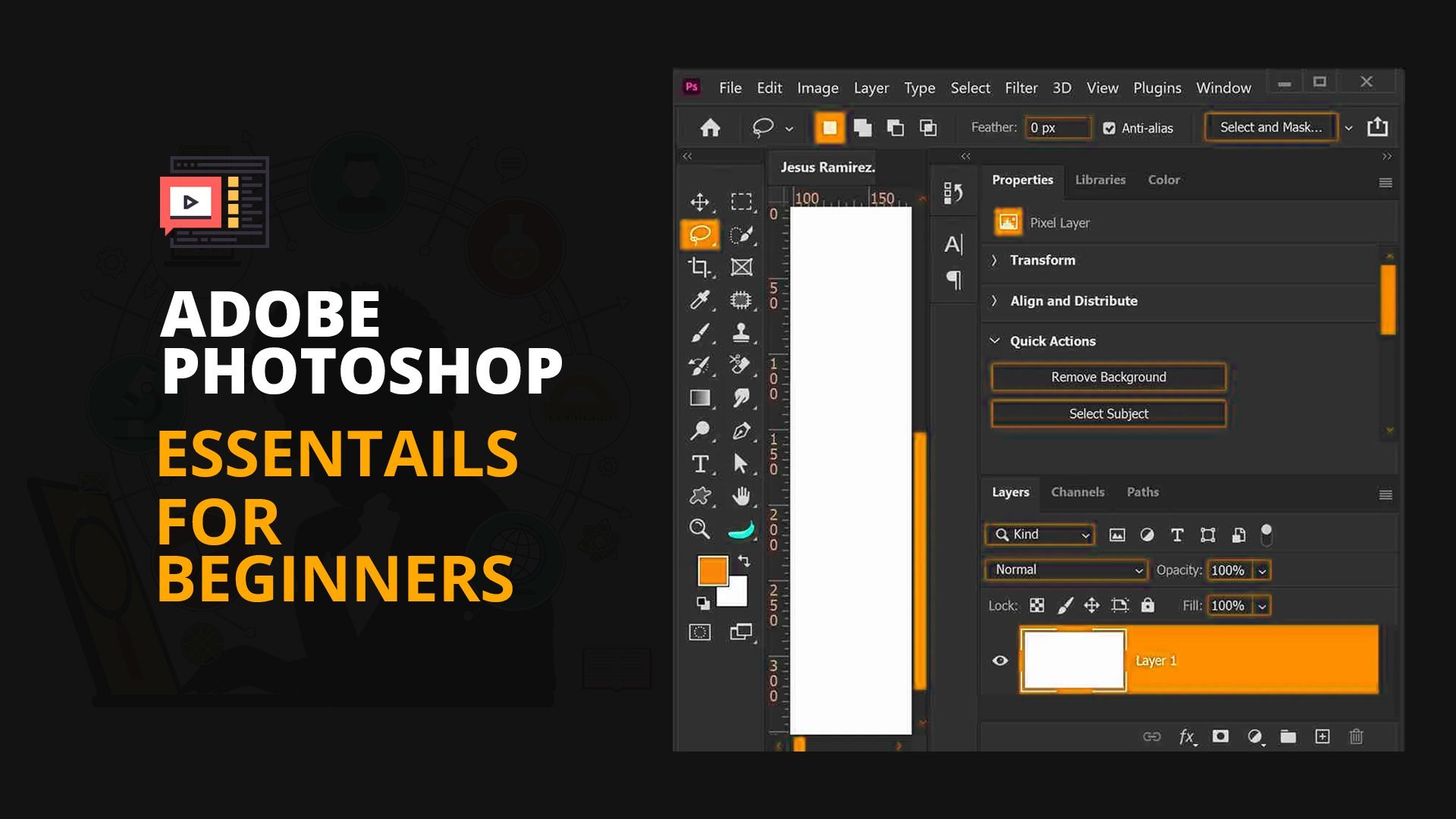 Curso de treinamento para fundamentos - Adobe Photoshop, Solomon Opoku  Afriyie