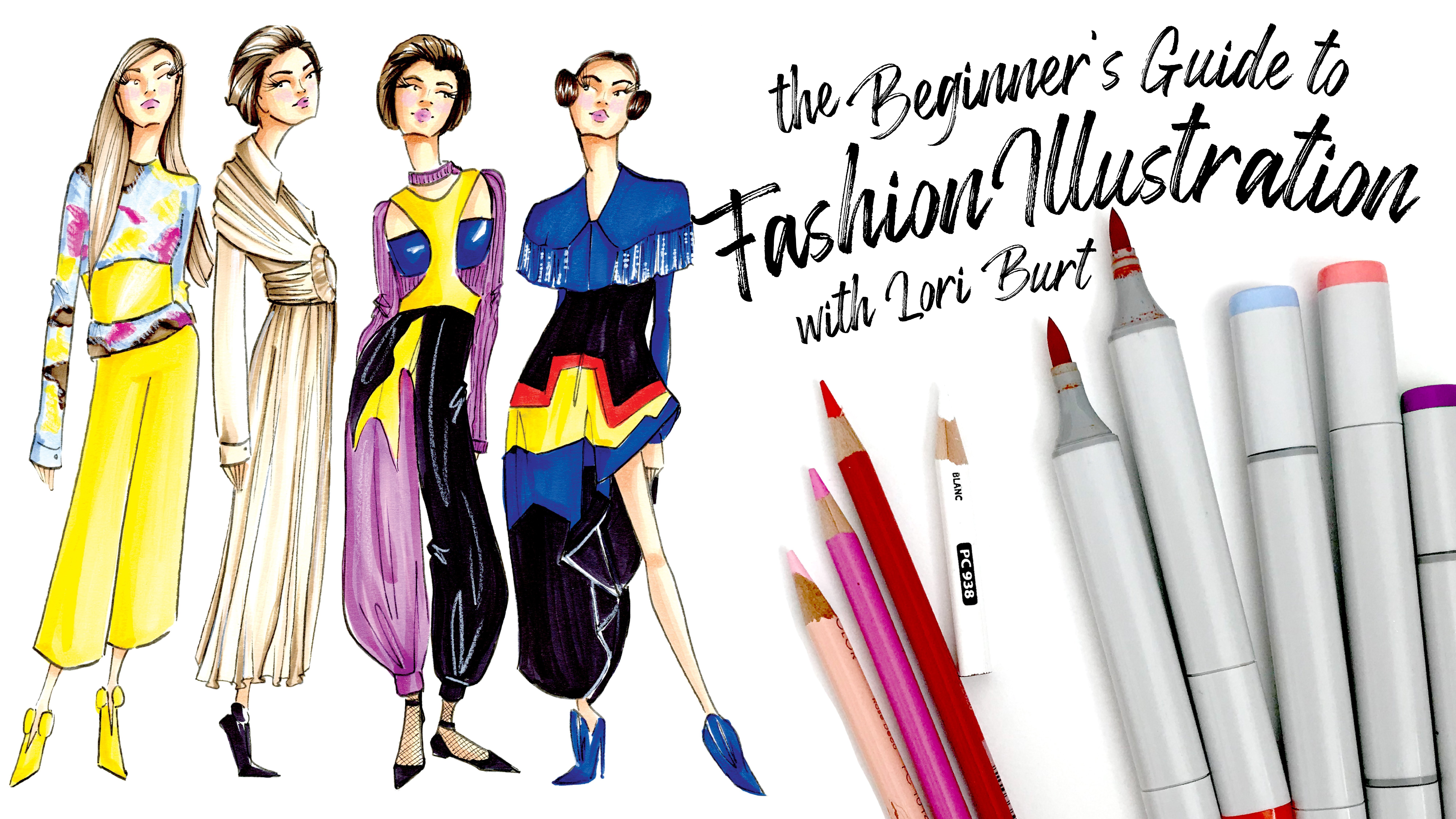 Fashion Illustration Techniques for Beginners: Learn How to Draw Clothing and Accessories with Markers. Make Your Own Unique Sketches! [Book]