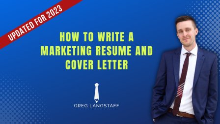 How to Write a Marketing Resume and Cover Letter (downloadable templates included)