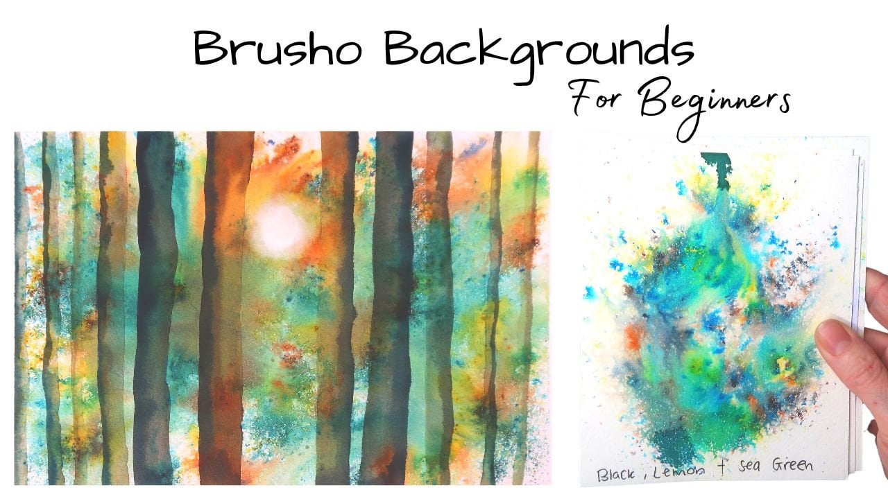 Stunning Backgrounds Using Brusho & Watercolour 