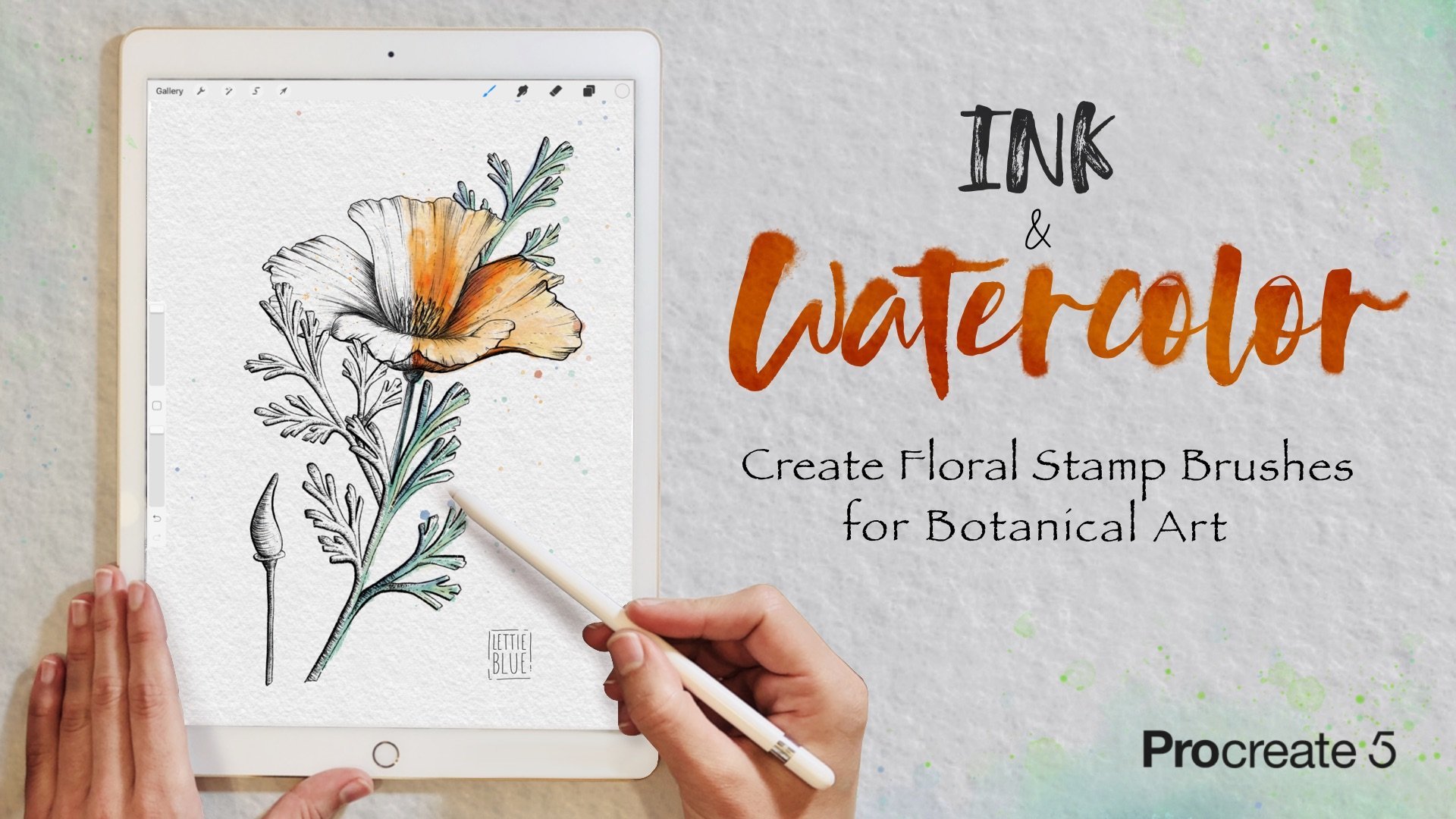 Layers of ink: Watercolor Floral Garden